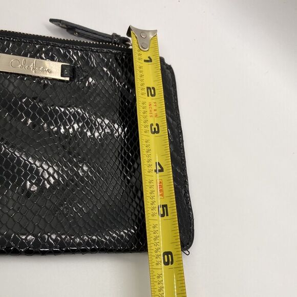 Cole Haan snakeskin clutch/wristlet Black - Picture 9 of 13